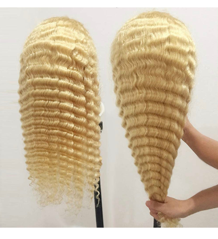 12 A- JazzieLace “Honey 613” Cute & Curly Luxury Wig (5-7 Business Days)