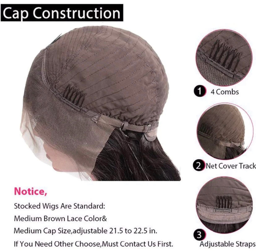 12 A- JazzieLace 13x4- Frontal “BusyBodyWave” Luxury Wig (5-7 Business Days)